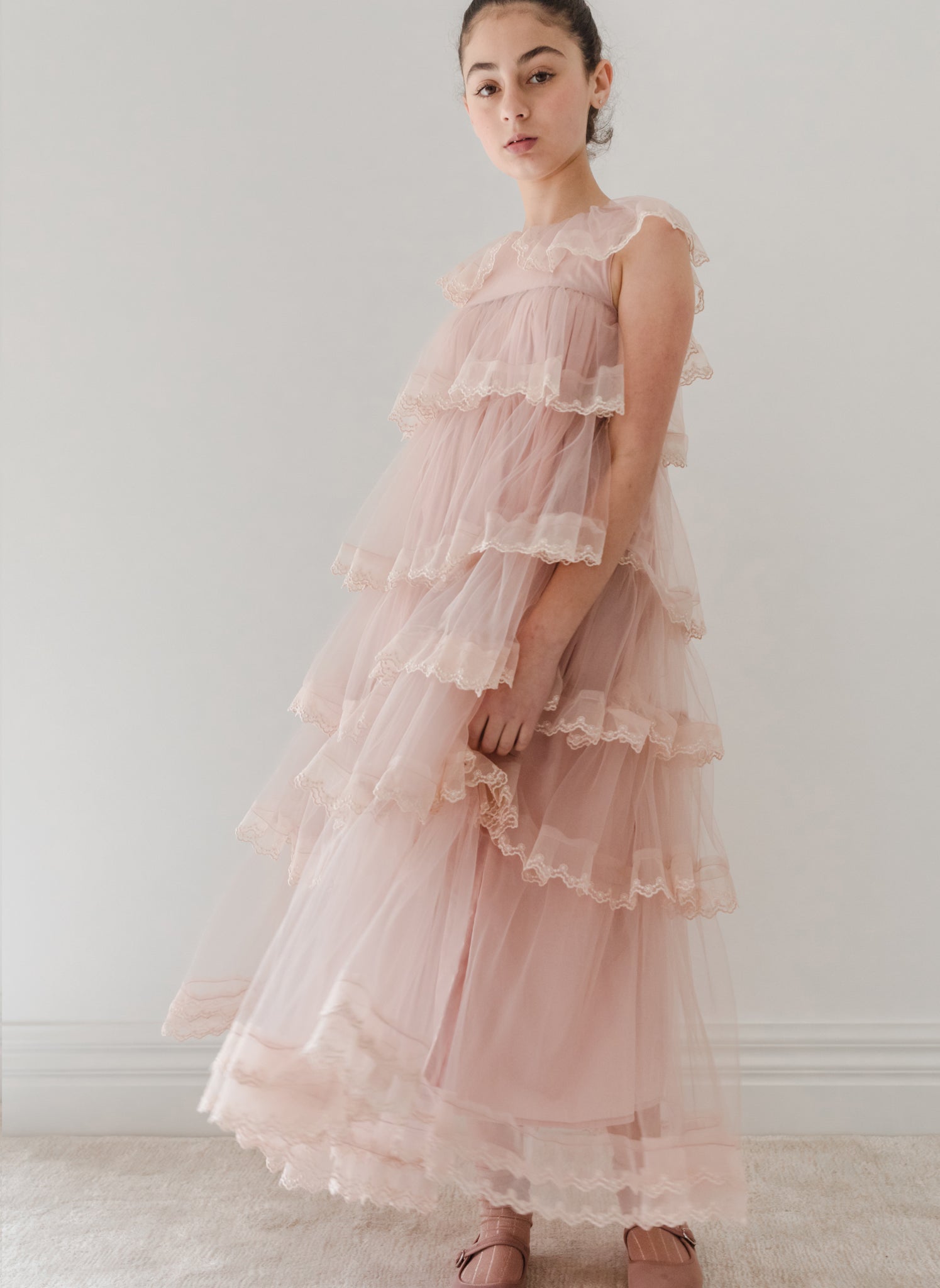 Petite Amalie Mauve Layers Tulle Gown Hello Alyss Petite Amalie Mauve Layers Tulle Gown Hello Alyss
