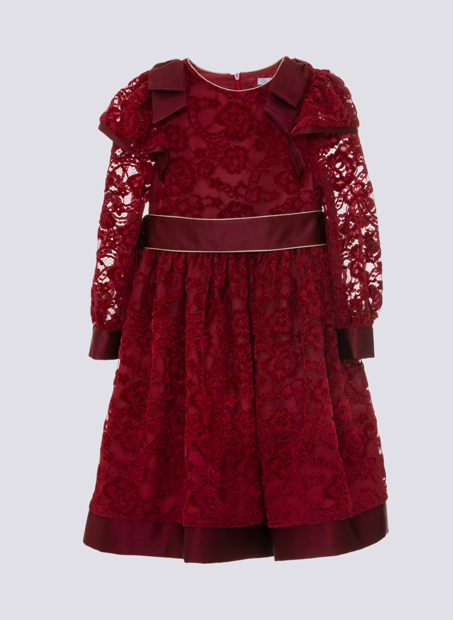 patachou red dress Patachou Kids Girls Red EID Satin Tulle Ruffle Party Dress