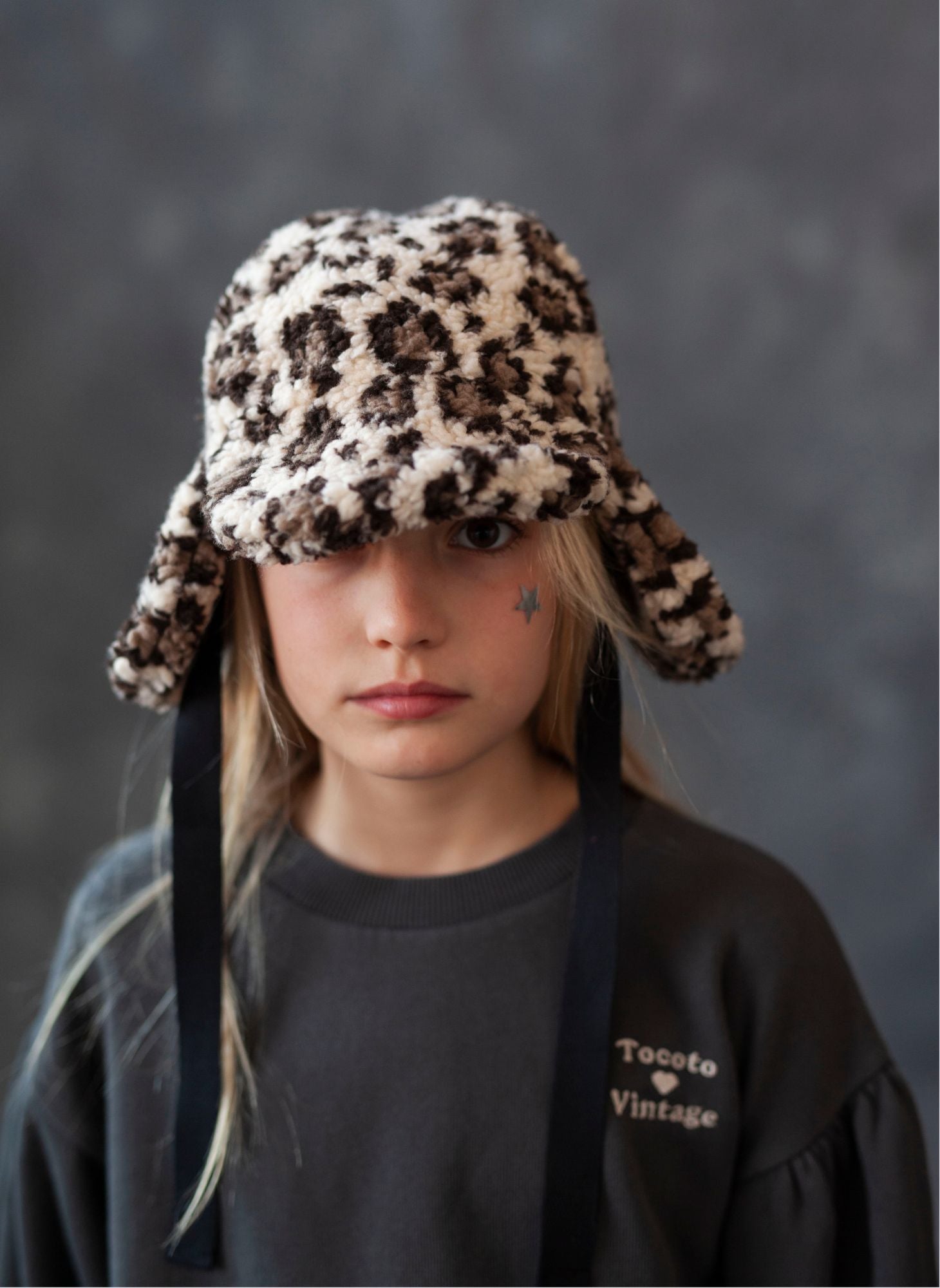 tocoto vintage Animal Print Furry Hat – Hello Alyss