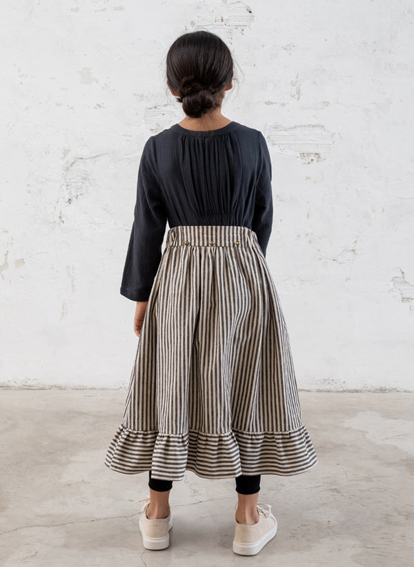 Belle Chiara Striped Ruffle Skirts