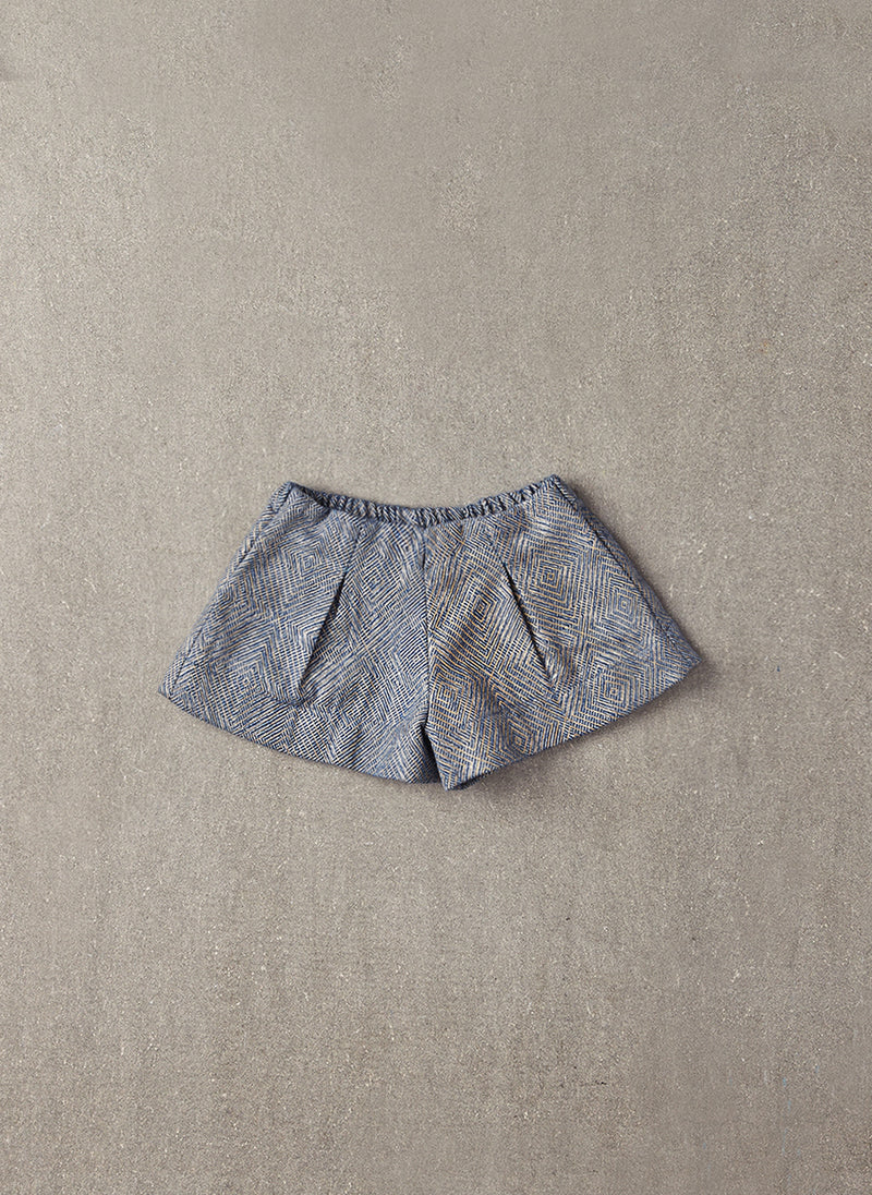 Nellystella Jess Shorts in Light Grey Foil - N15F202