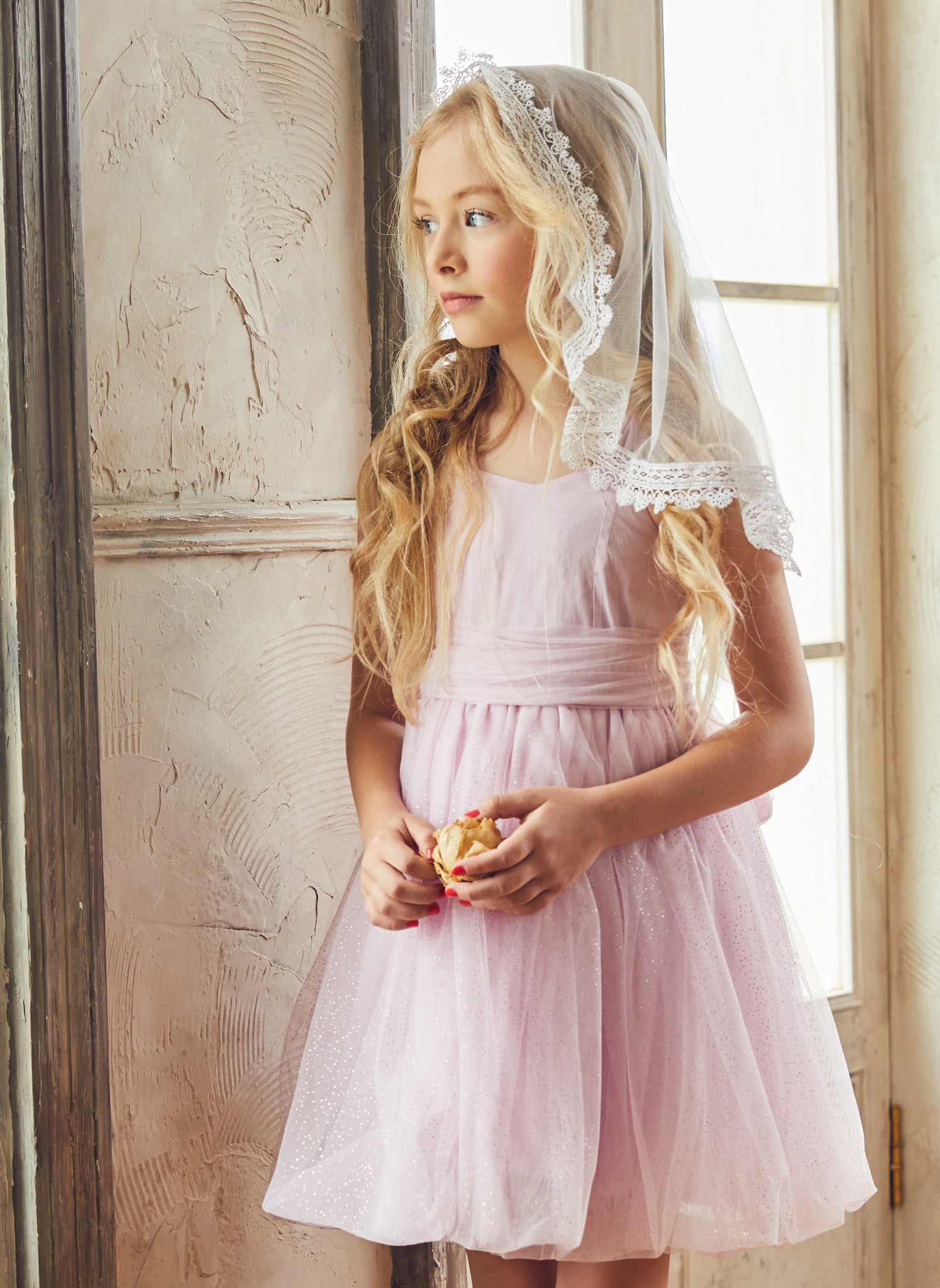 cotton on iris tulle dress Cotton:On Kids Iris Long Sleeve Dress Tulle Layers Vintage Lilac Rainbow Size 2