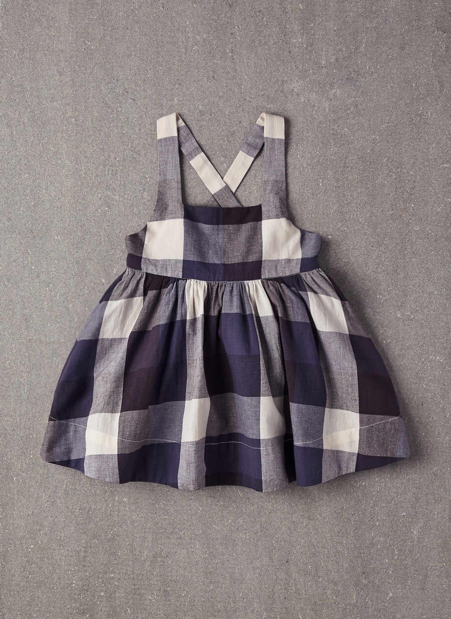 Nellystella Rae Dress in Large Blue Plaid