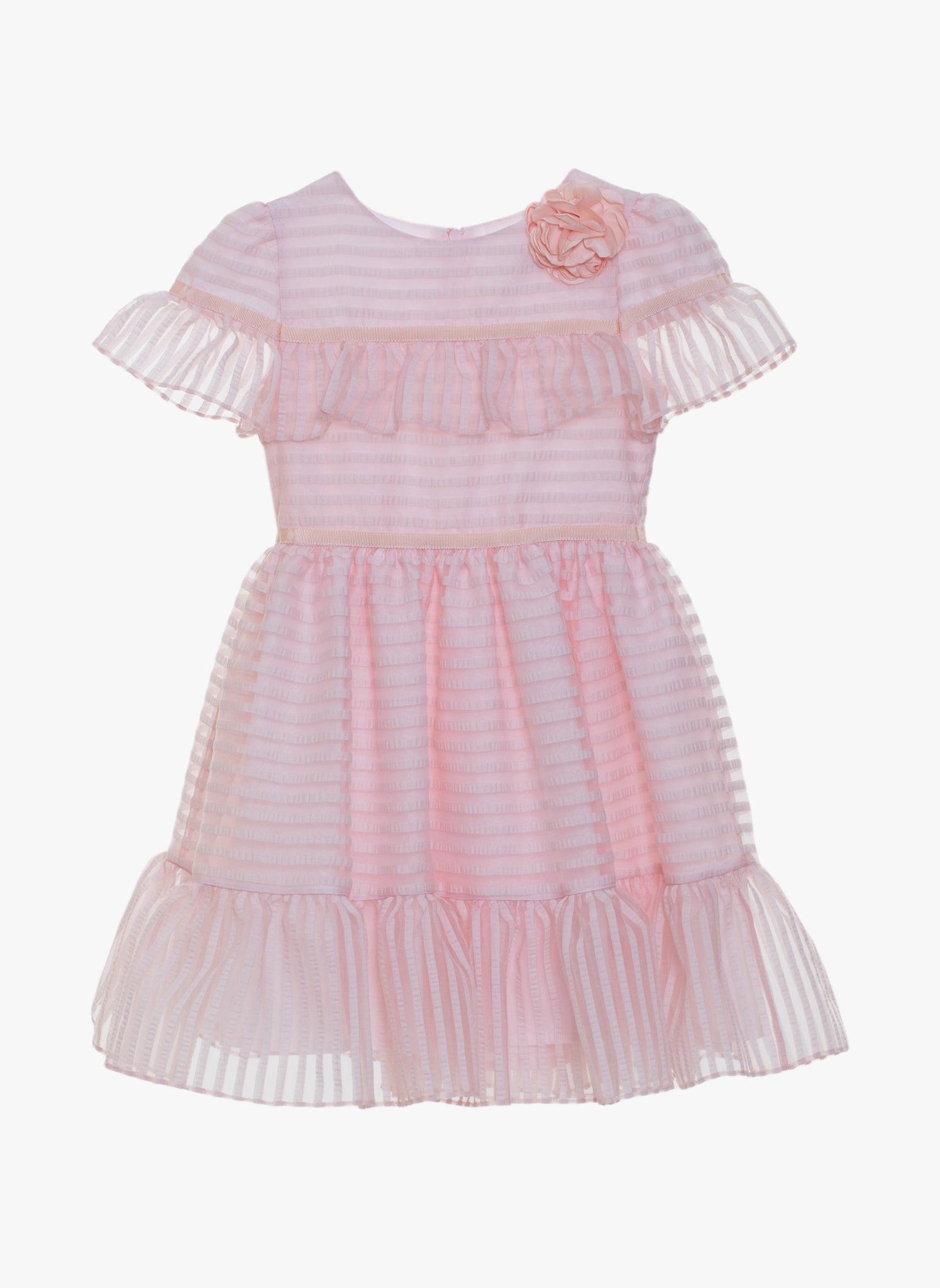 patachou pink dress Patachou Girls Pale Pink Tiered Dress