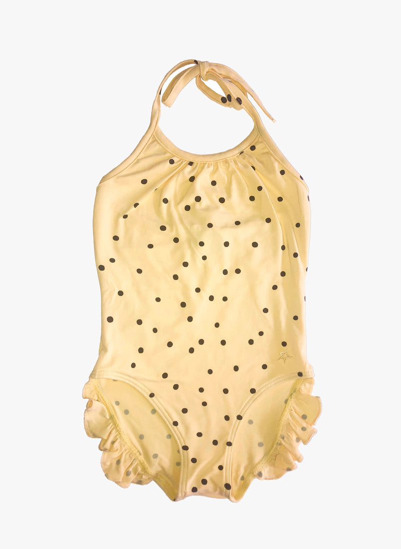 tocoto vintage Dots Swimsuit in Yellow