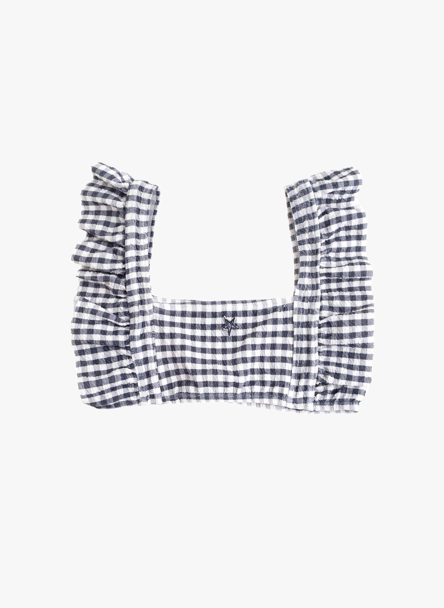 Tocoto Vintage Checked Swimwear Top