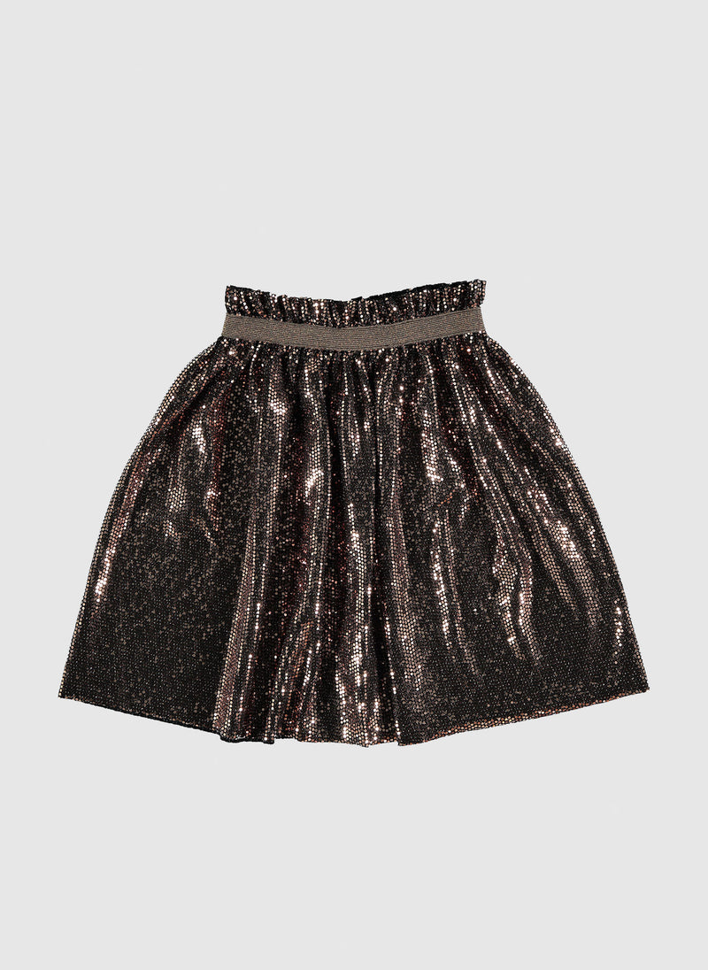 tocoto vintage Glitter skirt in Brown