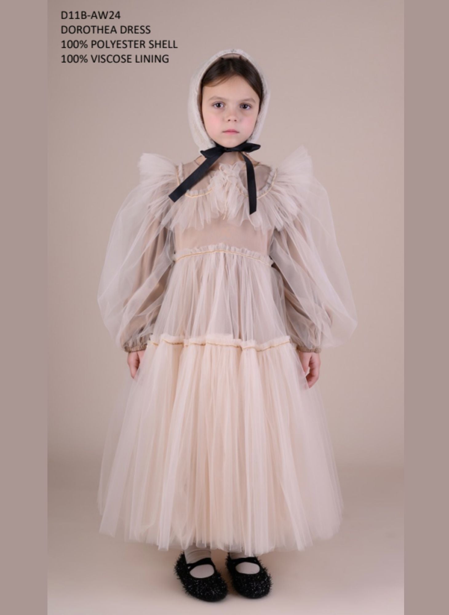 Raspberry Plum Dorothea Dress 11-12 / Beige Raspberry Plum Dorothea Dress 11-12 / Beige