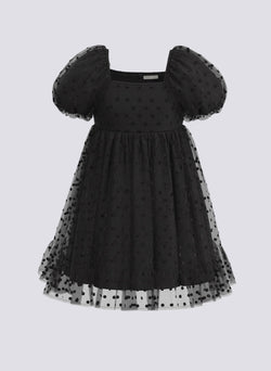 Habitual Kids Dotted Babydoll Mini Dress