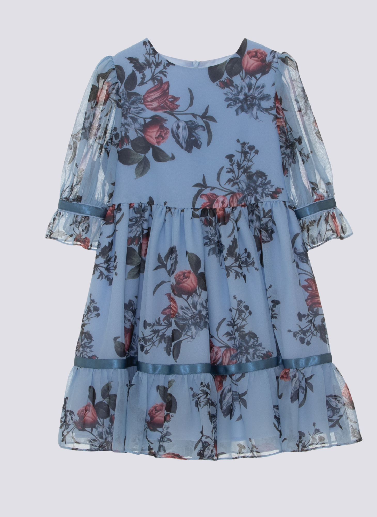 white christmas dresses Patachou Girls Chiffon Flowers & Butterflies Dress