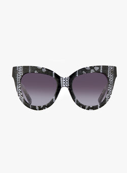 Linda Farrow X Erdem Black Lace Sunglasses