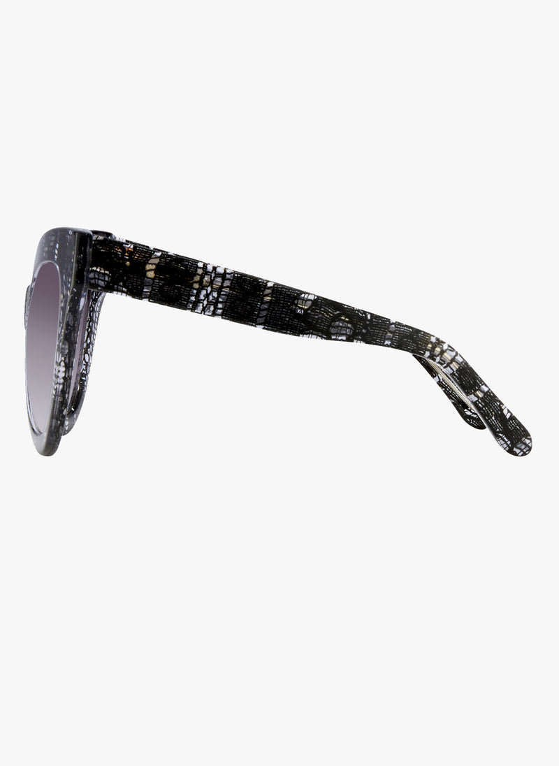 Linda Farrow X Erdem Black Lace Sunglasses
