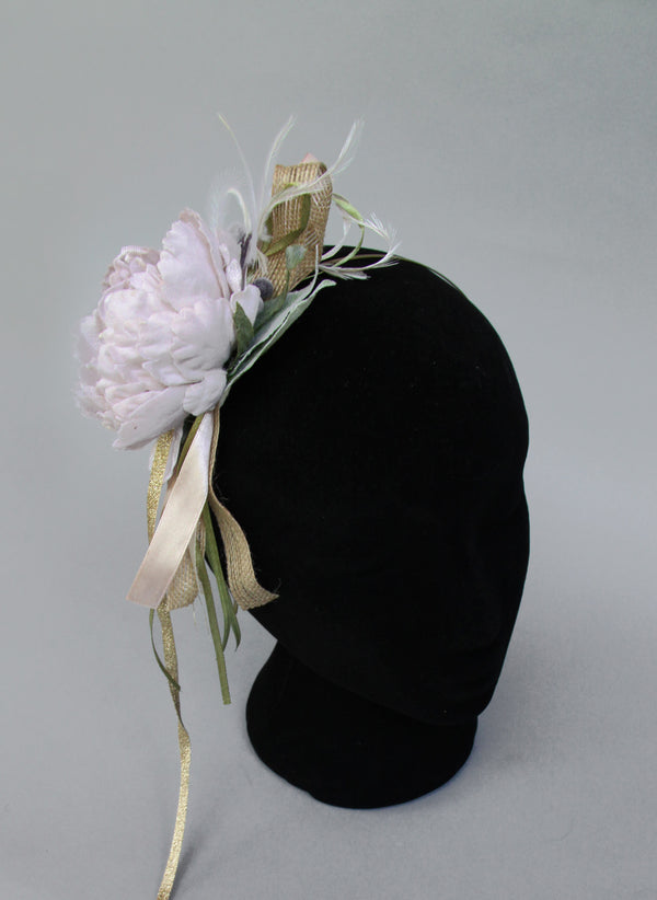 Girls Peony Flower Headband