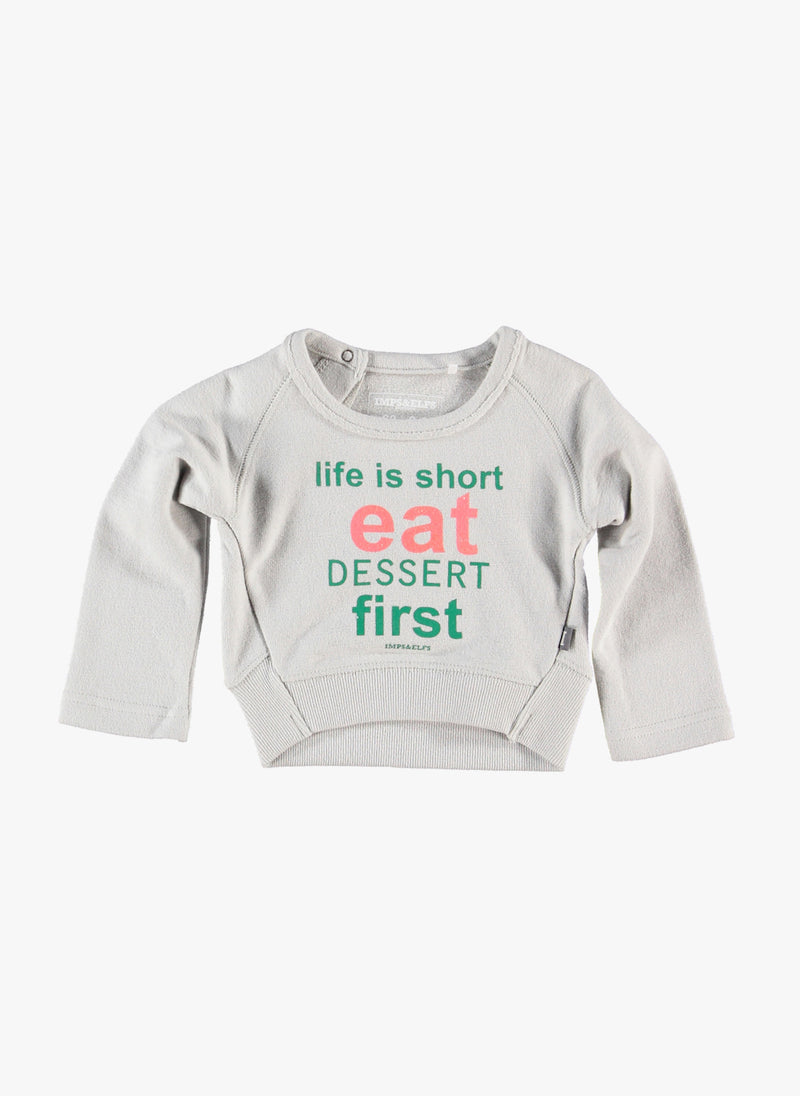 Imps and Elfs 'Life is Short' Pullover - Grey - 1150030 - FINAL SALE