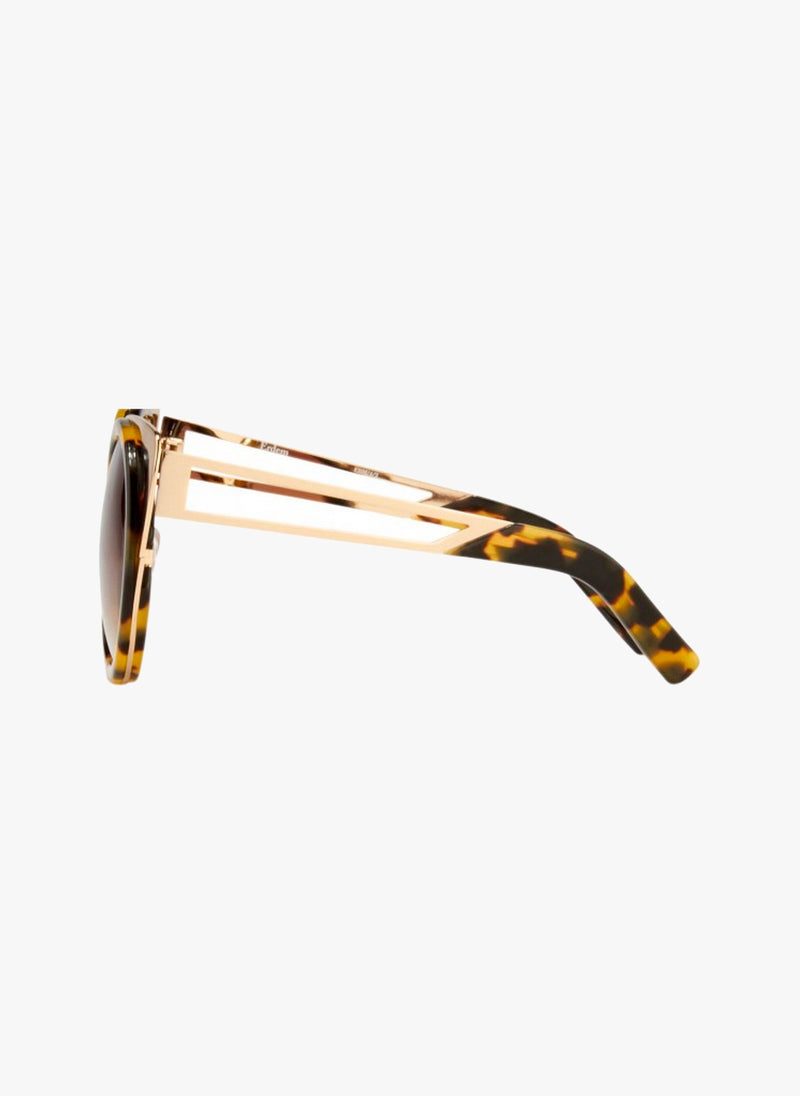 Linda Farrow X Erdem  Cat Eye Tortoise Shell Sunglasses