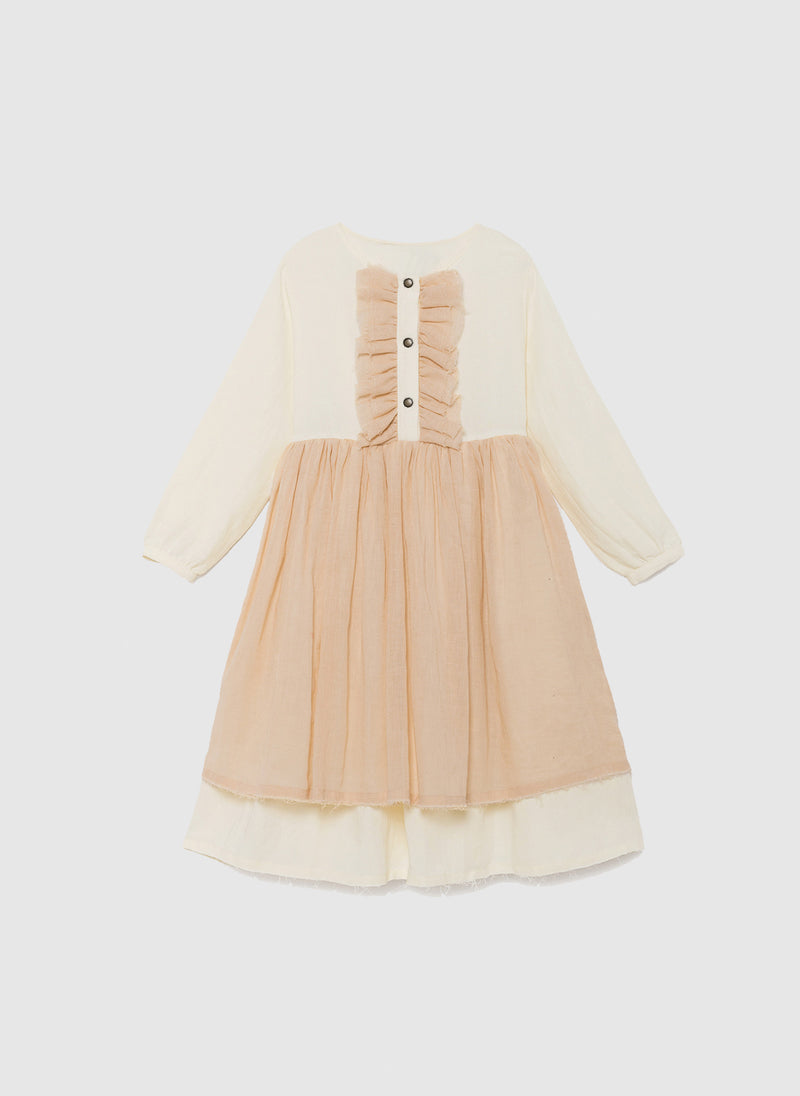 Little Creative Factory Ona's Layer Dress in Nude