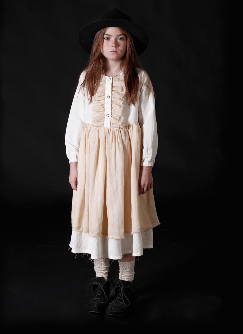 Little Creative Factory Nicole's Ruffled Dress in Ivory