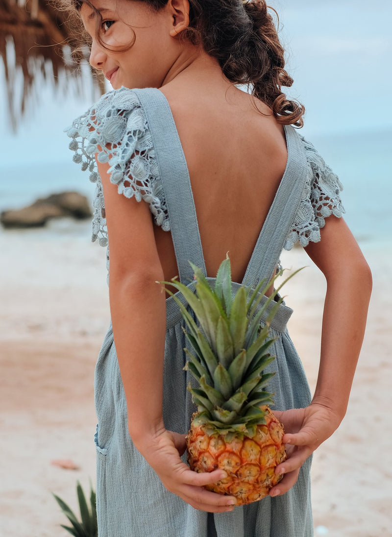 Louise Misha Hawai Dress in Silver Cloud