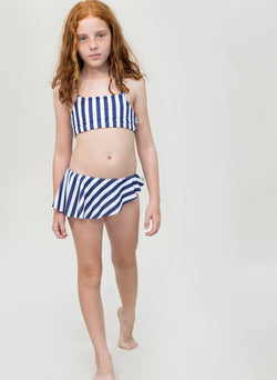 MOTORETA Bikini in Blue & White Stripes