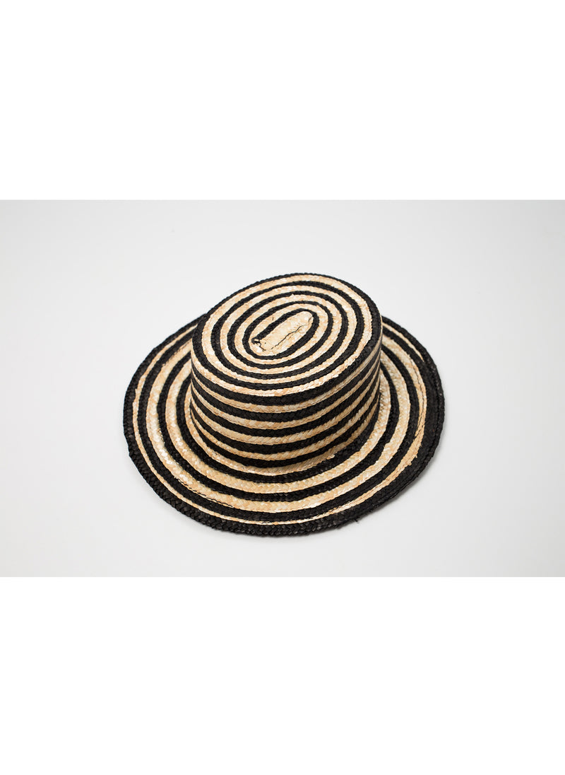MOTORETA Cantoutier Hat in Straw & Black