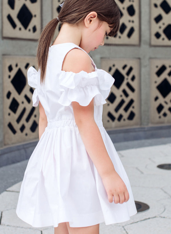 Moque Riley Dress in White