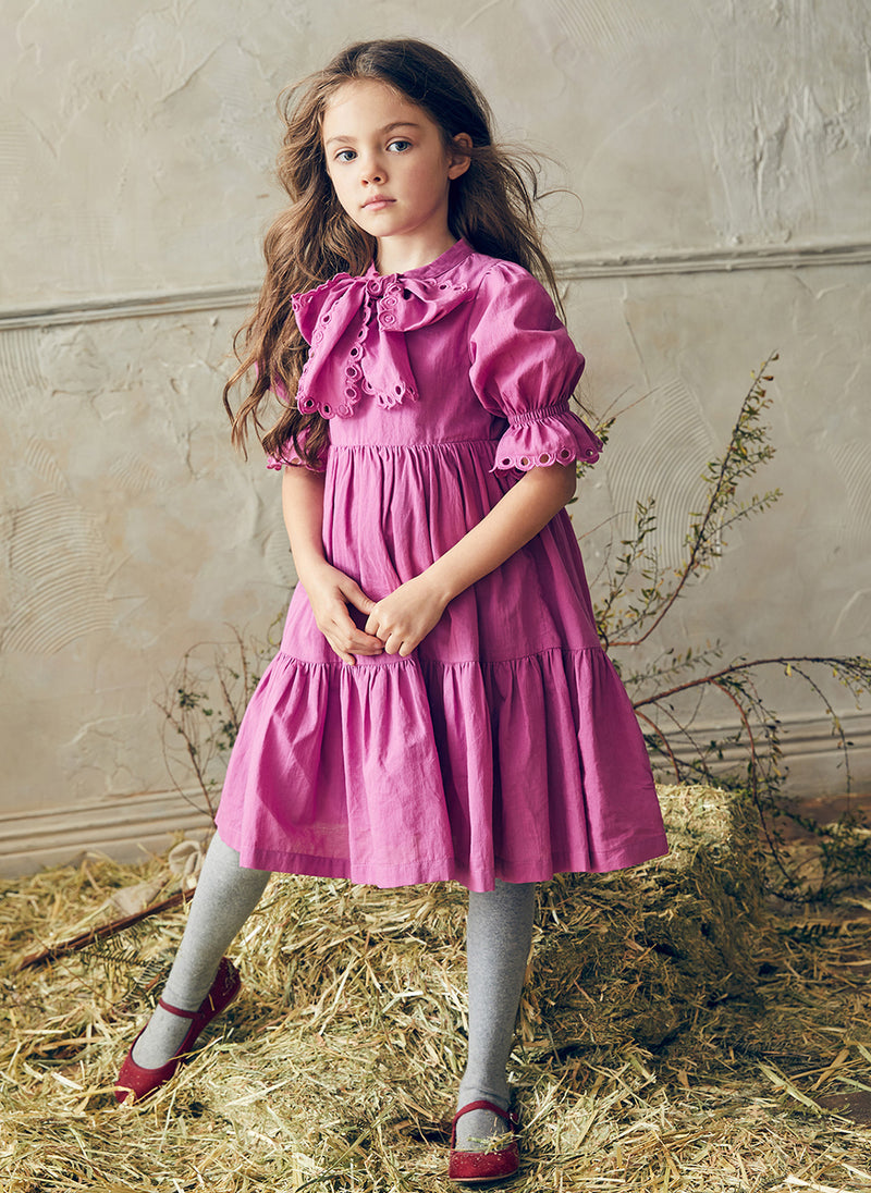 Nellystella Agatha Dress in Plum – Hello Alyss - Designer Children's ...