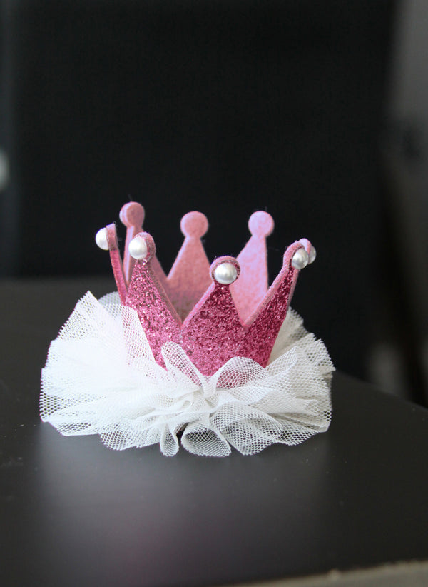 Hello Alyss Princess Crown Hair clip - Pink - Hello Alyss Exclusive