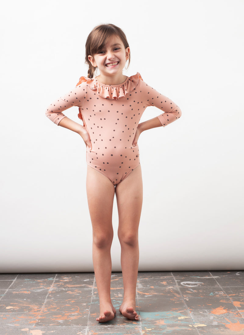 tocoto vintage Dots Swimsuit in Pink