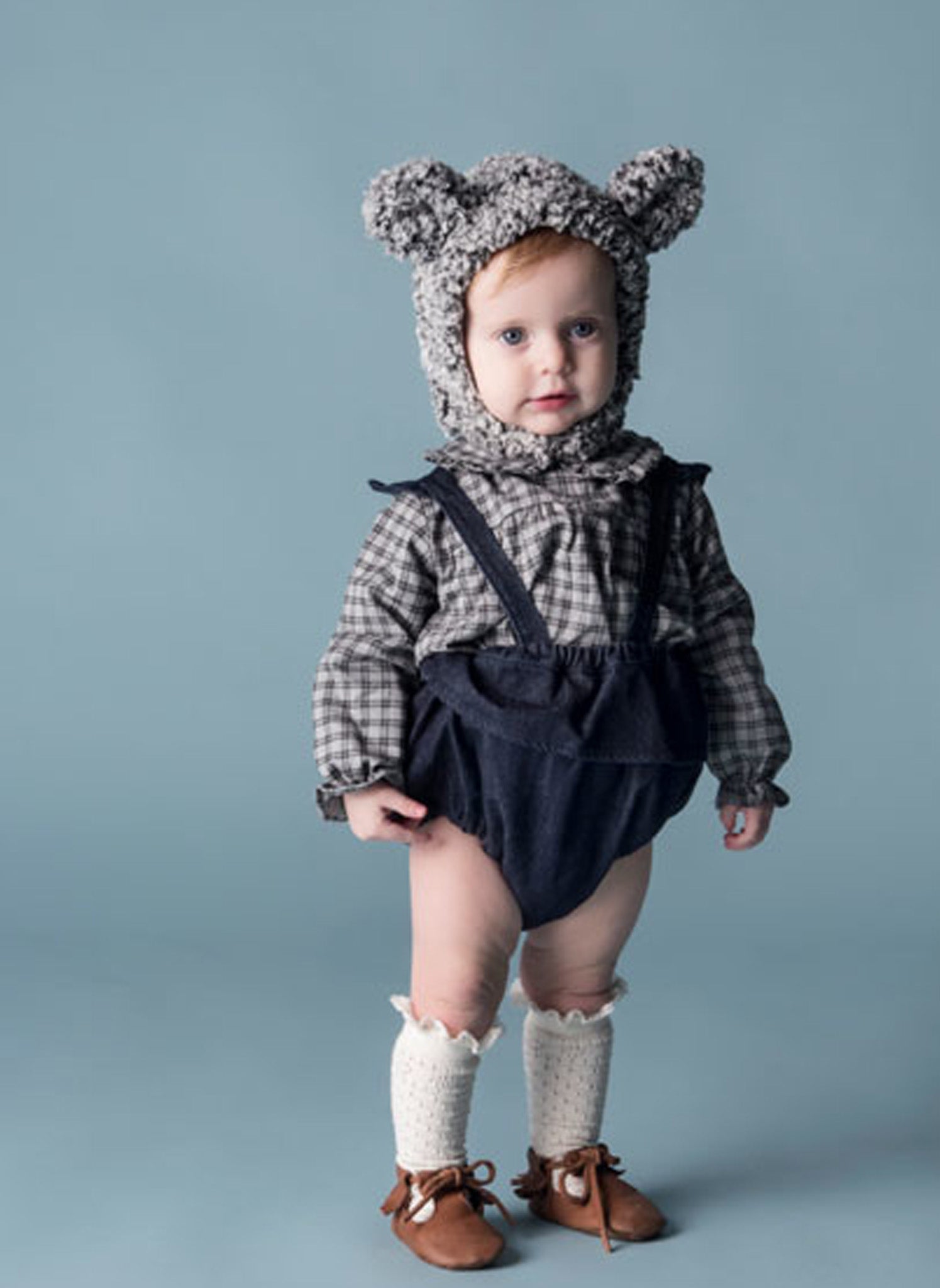 tocoto vintage denim dress Tocoto Vintage Denim Dress Blue 2 Y Blue toddler female