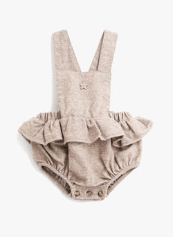 Tocoto Vintage Baby Ruffled Body in Brown