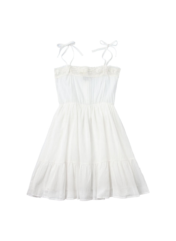 Tocoto Vintage Bambula Dress in Off-White