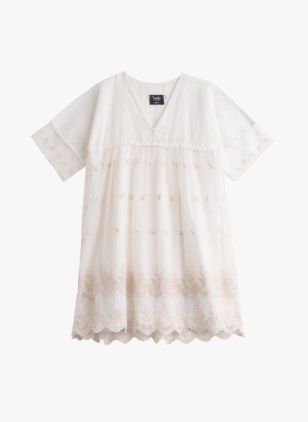 Tocoto Vintage Girls Embroidery Dress