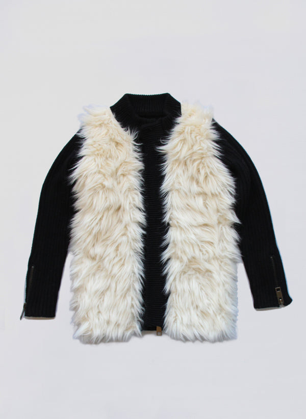 Vierra Rose Gail Furry Knitted Jacket