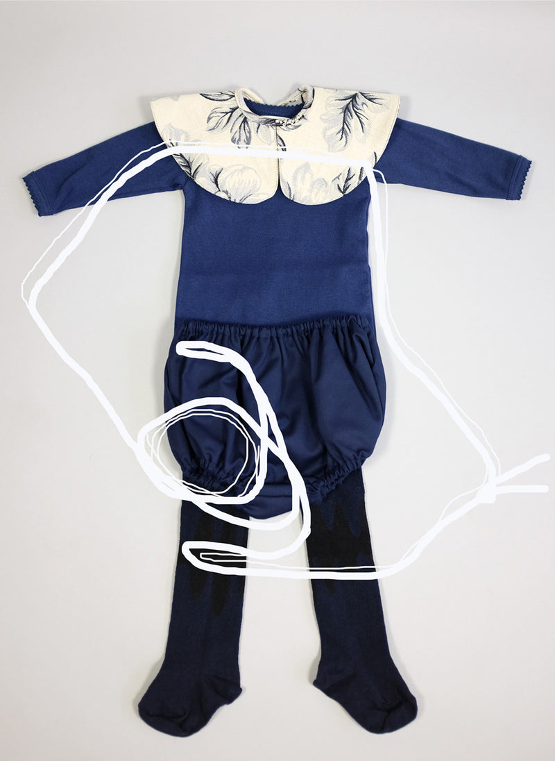 Wolf and Rita Baby Francisca Culotte in Navy Blue