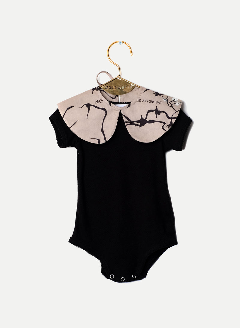 Wolf and Rita Baby Carminho Bodysuit in This Is Now Print